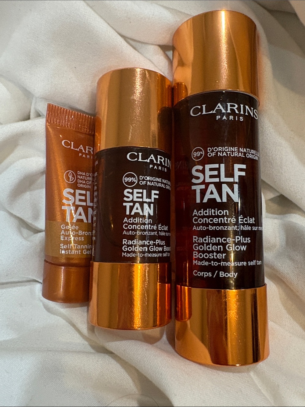 Clarins Self Tan Radiance-Plus Golden Glow TRIL FACE AND BODY NEW UNUSED NO BOX
